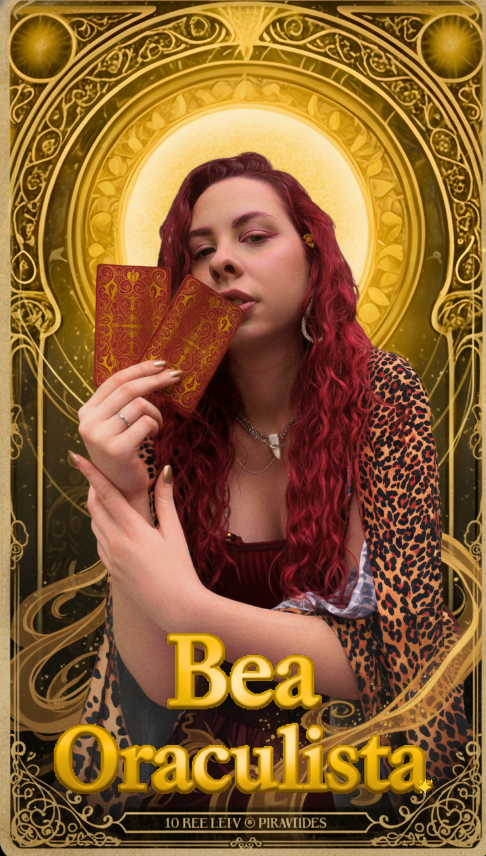 mulher oraculo segurando uma bola de cristal